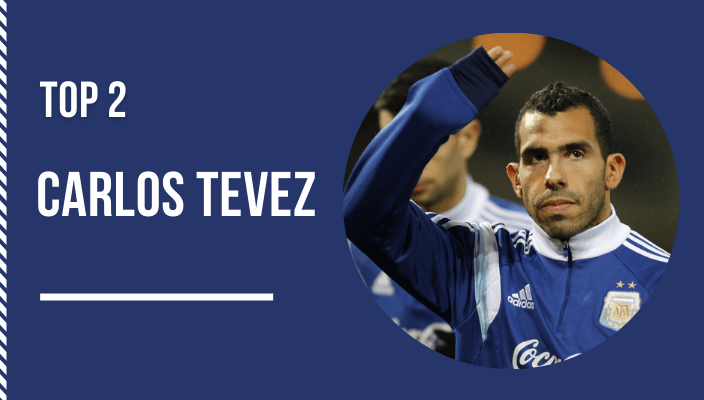  cầu thủ xấu trai  Carlos Tevez