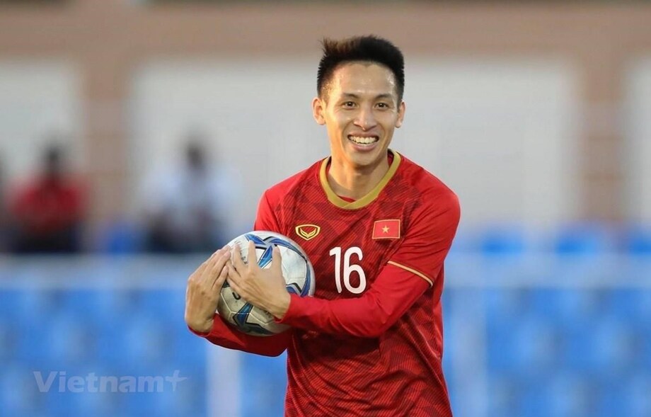 Đỗ Hùng Dũng đeo băng đội trưởng ĐTQG U23 Việt Nam vào chung kết SEA Games 2019