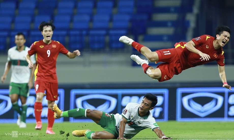 Lịch sử đối đầu của tuyển Việt Nam vs Indonesia tương đối cân bằng