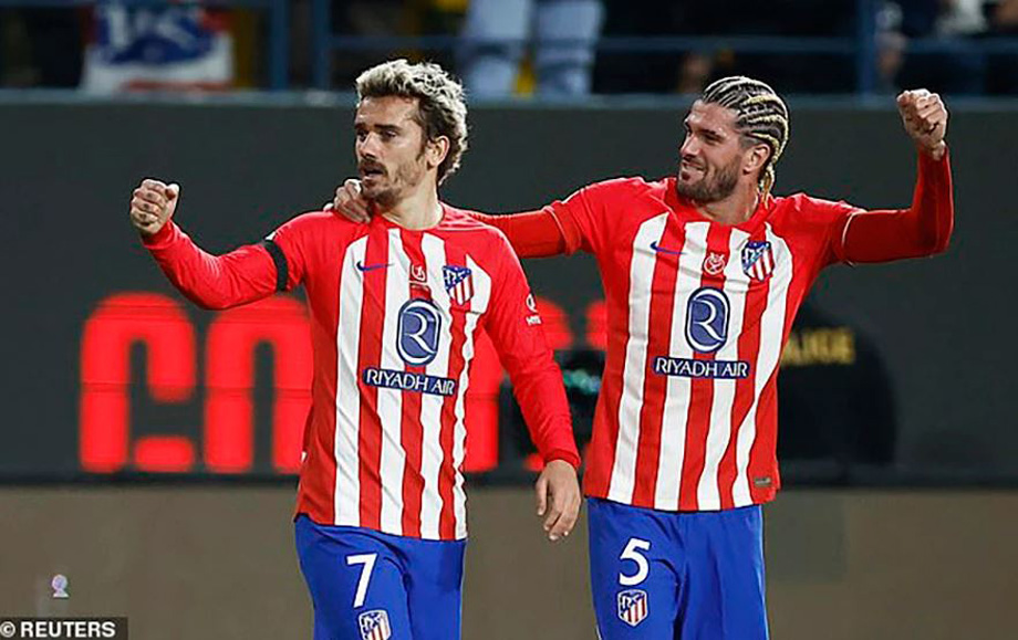 Griezmann đã phá kỷ lục ghi bàn tại Atletico